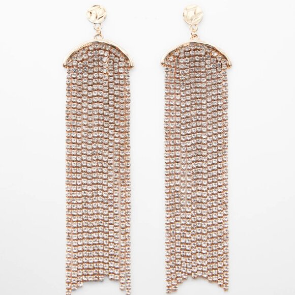 Mango Crystal Waterfall Earrings - Picture 1 of 9